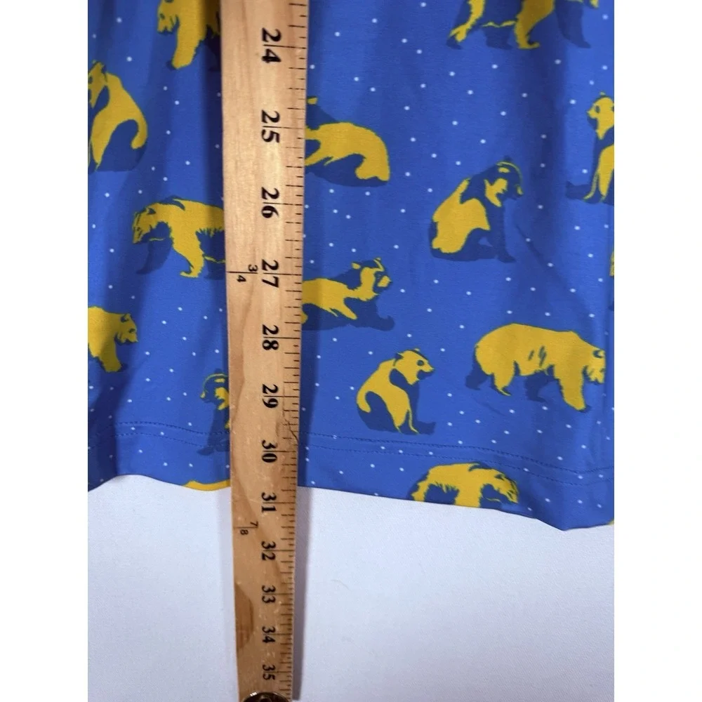 NWT Waggle Golf Polo Shirt You're Golden Bears AOP Mens XL Short Sleeve Blue $55 - Picture 6 of 6
